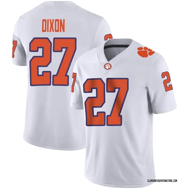 Game Youth Noah Dixon Clemson Tigers White Football Jersey