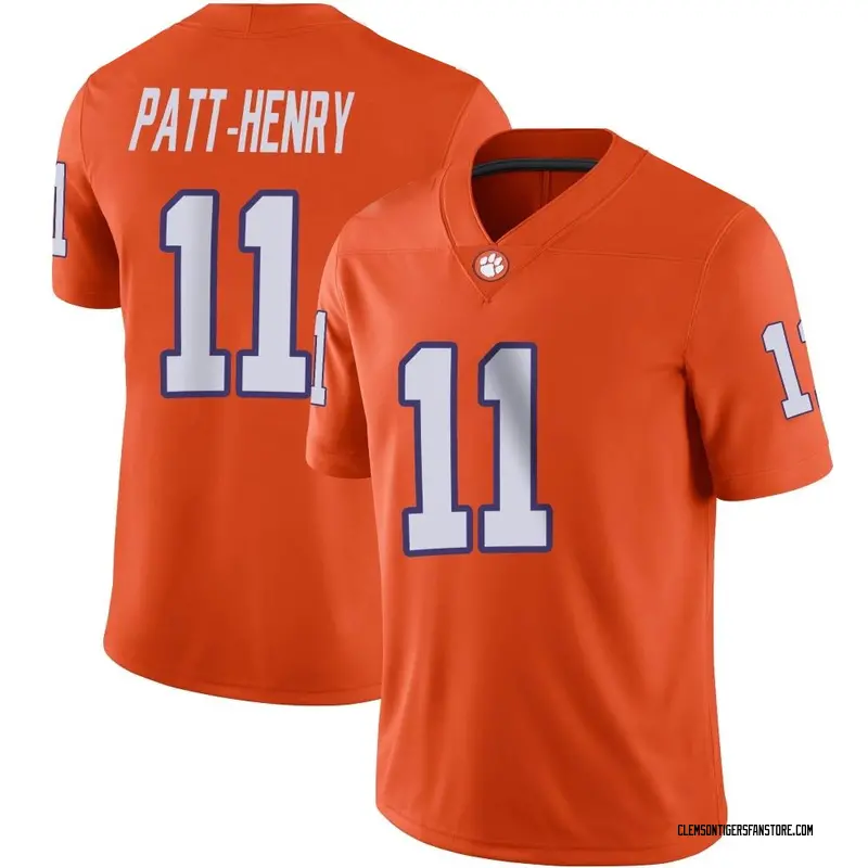 Game Youth Olsen Patt-Henry Clemson Tigers Orange Football Jersey