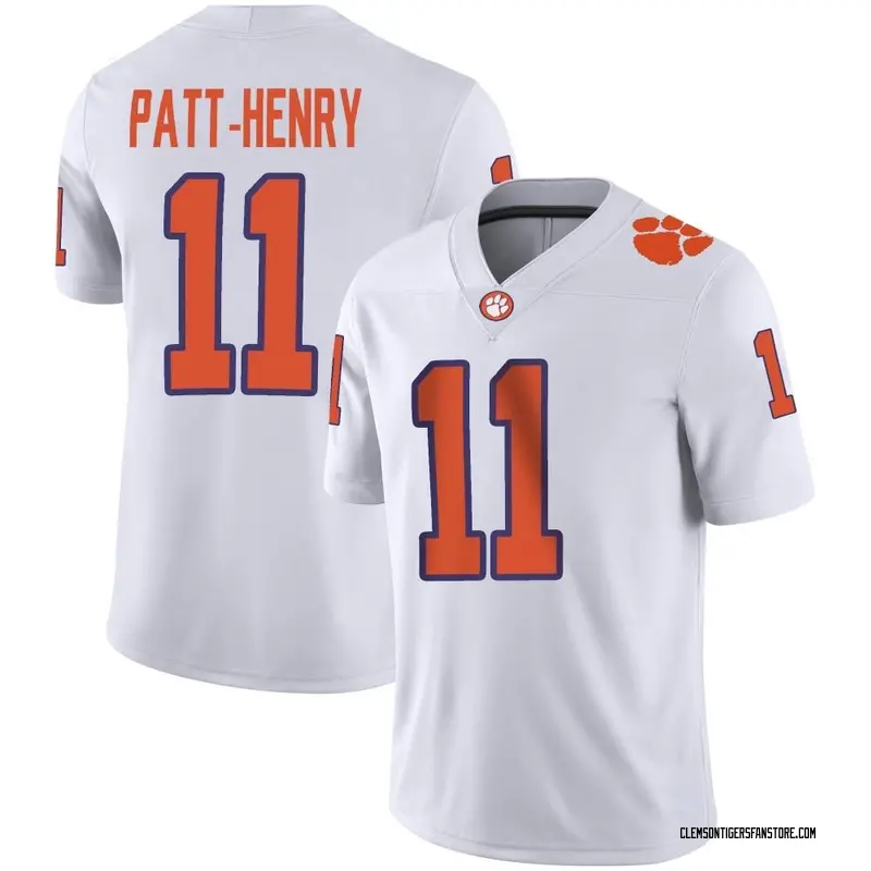 Game Youth Olsen Patt-Henry Clemson Tigers White Football Jersey