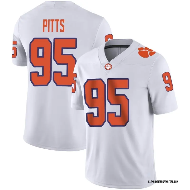 Game Youth Peyton Pitts Clemson Tigers White Football Jersey