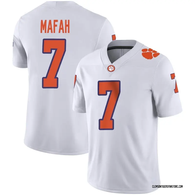Game Youth Phil Mafah Clemson Tigers White Football Jersey