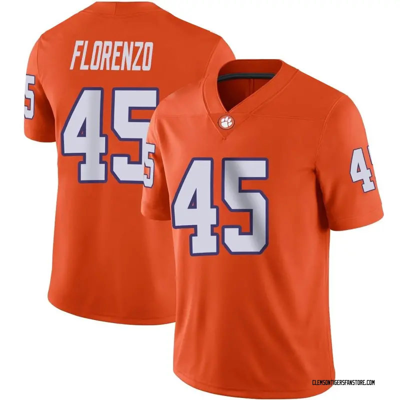 Game Youth Philip Florenzo Clemson Tigers Orange Football Jersey