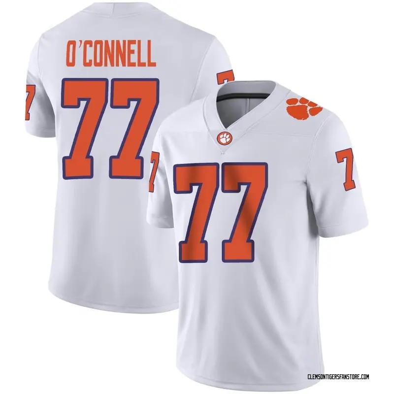 Game Youth Ronan O'Connell Clemson Tigers White Football Jersey