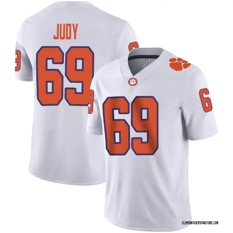 Game Youth Sam Judy Clemson Tigers White Football Jersey