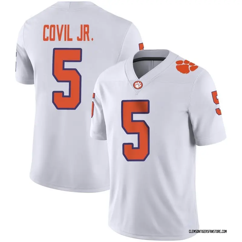 Game Youth Sherrod Covil Jr. Clemson Tigers White Football Jersey