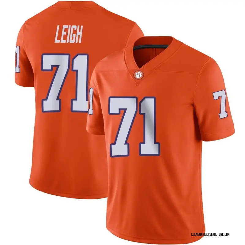 Game Youth Tristan Leigh Clemson Tigers Orange Football Jersey