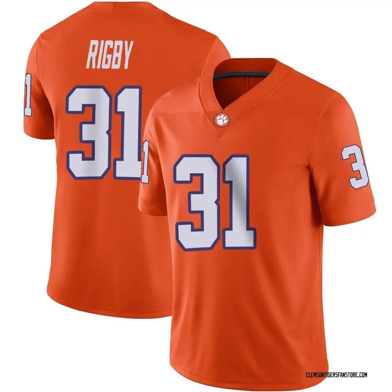 Game Youth Tristen Rigby Clemson Tigers Orange Football Jersey