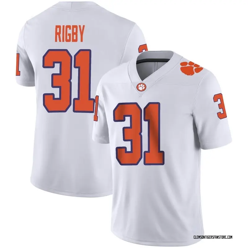 Game Youth Tristen Rigby Clemson Tigers White Football Jersey