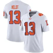 Game Youth Will Heldt Clemson Tigers White Football Jersey