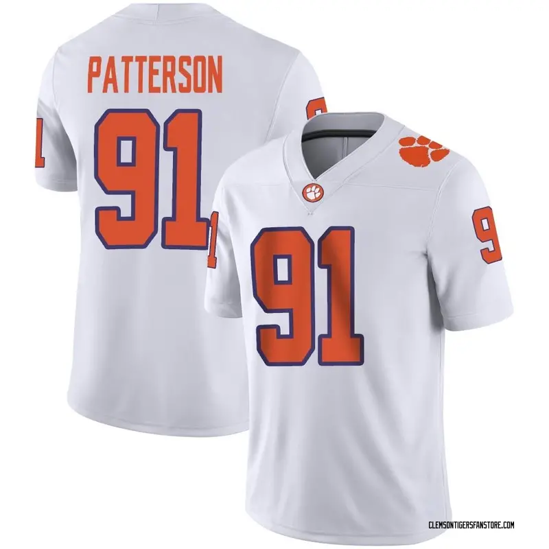 Game Youth Zaire Patterson Clemson Tigers White Football Jersey