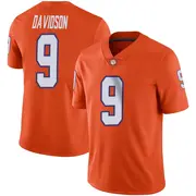 Limited Men's Gideon Davidson Clemson Tigers Orange Football Jersey