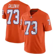 Limited Men's Hayes Galloway Clemson Tigers Orange Football Jersey