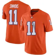 Limited Men's Isaiah Simmons Clemson Tigers Orange Football Jersey
