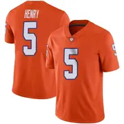 Limited Men's K.J. Henry Clemson Tigers Orange Football Jersey