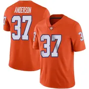 Limited Men's Logan Anderson Clemson Tigers Orange Football Jersey