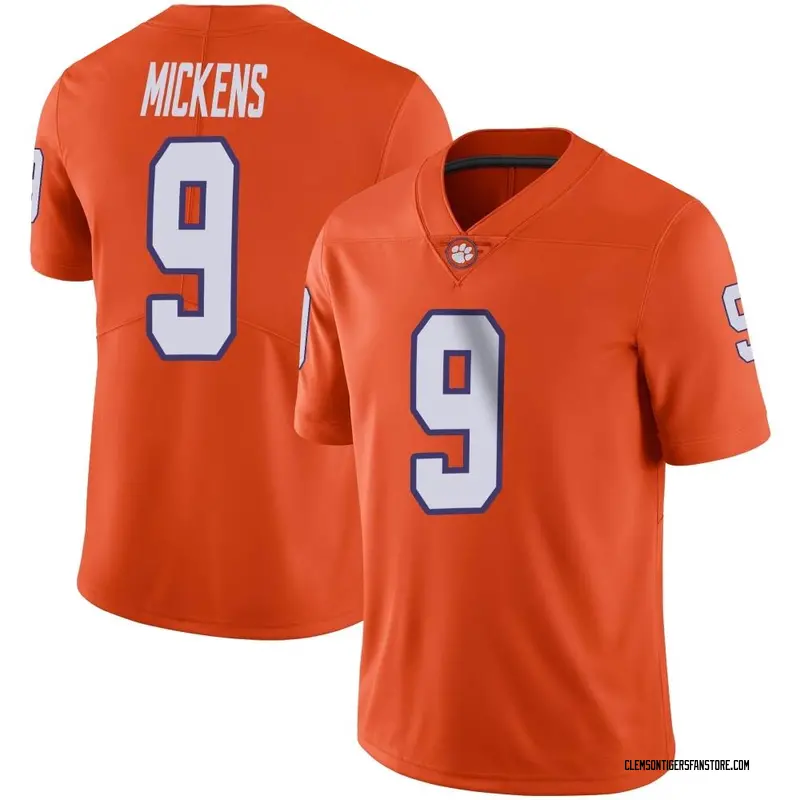 Limited Men's R.J. Mickens Clemson Tigers Orange Football Jersey