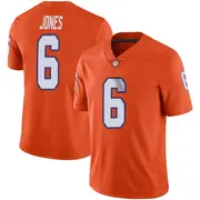 Limited Men's Ricardo Jones Clemson Tigers Orange Football Jersey