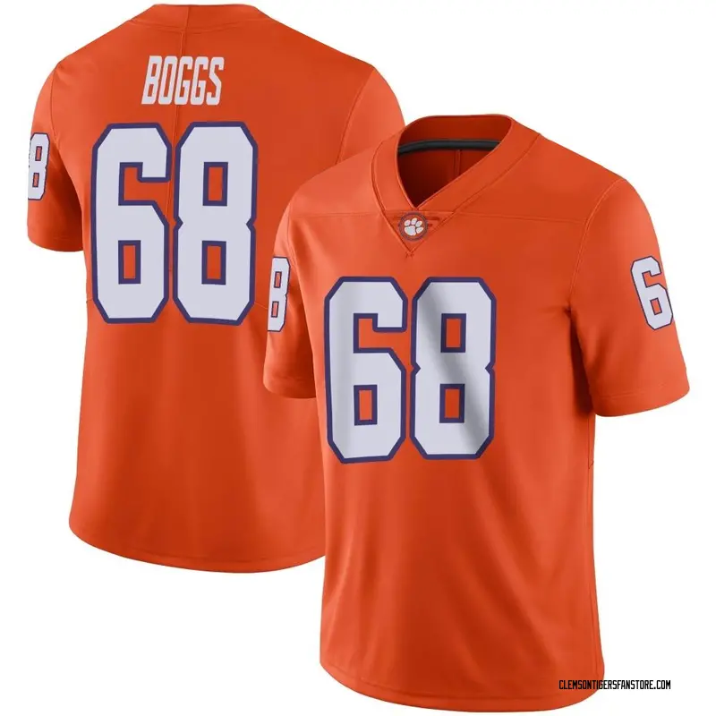 Limited Men's Will Boggs Clemson Tigers Orange Football Jersey