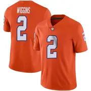 Limited Youth Nate Wiggins Clemson Tigers Orange Football Jersey