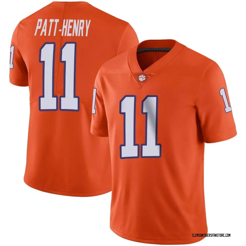 Limited Youth Olsen Patt-Henry Clemson Tigers Orange Football Jersey