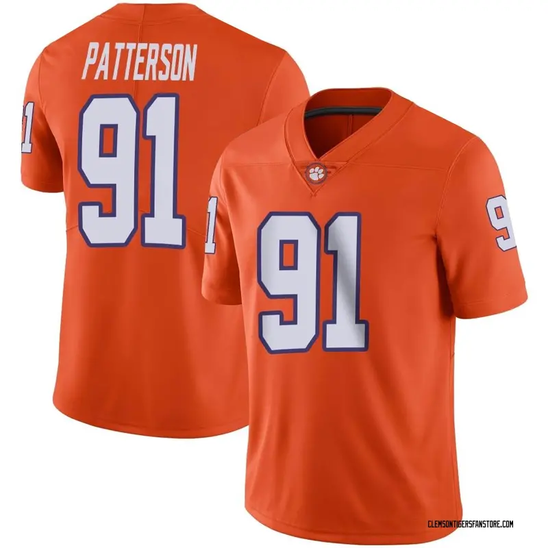 Limited Youth Zaire Patterson Clemson Tigers Orange Football Jersey