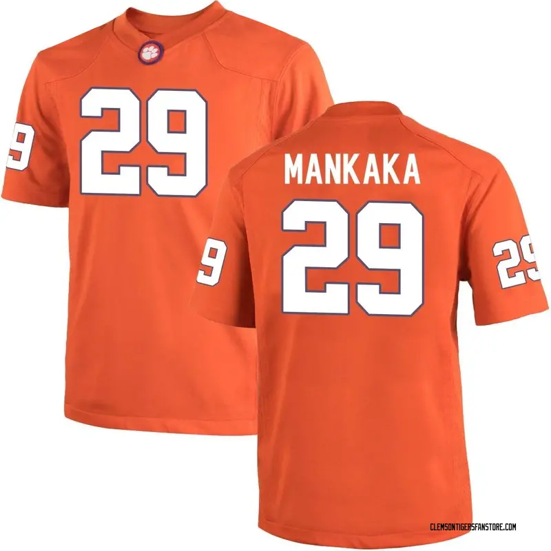 Replica Men's Michael Mankaka Clemson Tigers Orange Team Color College Jersey