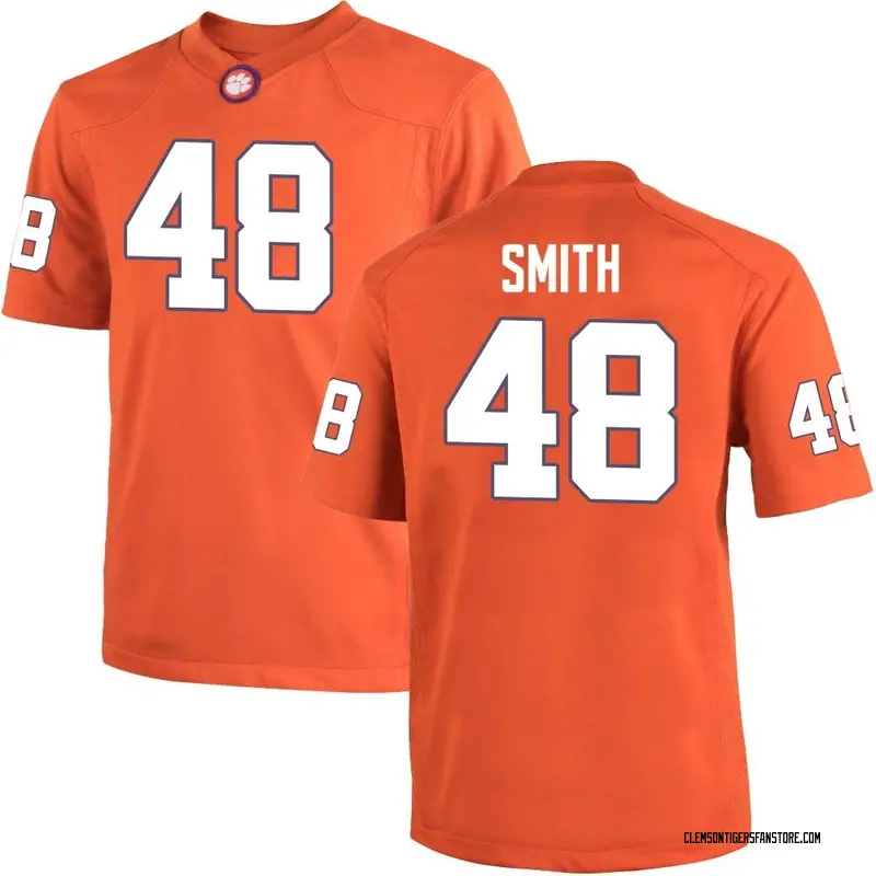 Replica Men's Walt Smith Clemson Tigers Orange Team Color College Jersey