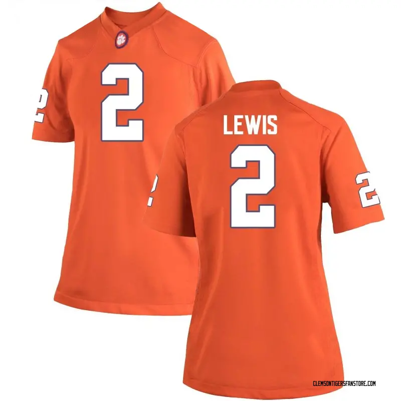 Replica Women's Shelton Lewis Clemson Tigers Orange Team Color College Jersey